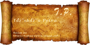 Tüskés Petra névjegykártya